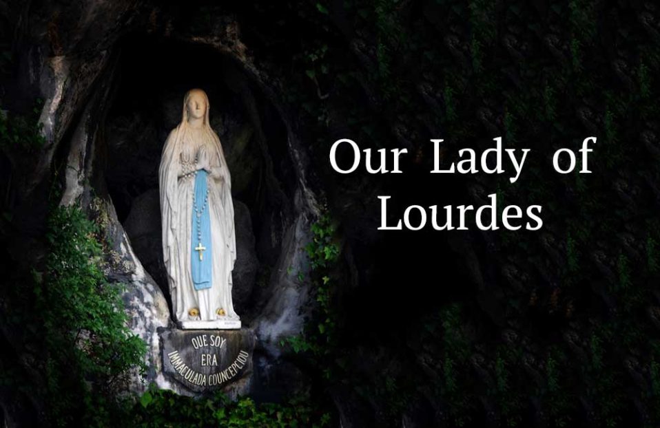 St. Raymond Catholic Church in Dublin Feast of Our Lady of Lourdes, Mass with Anointing of the